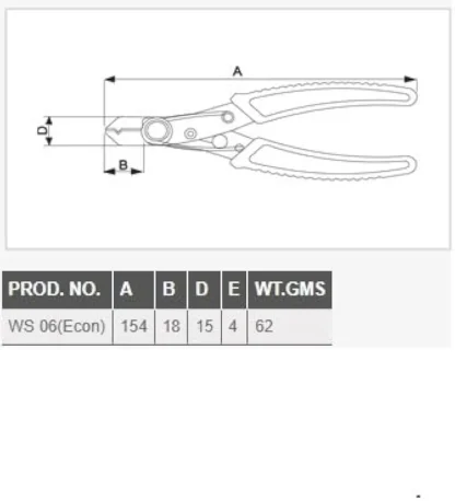 Taparia WS06 Wire Stripping Plier (Green and Black) - Image 3